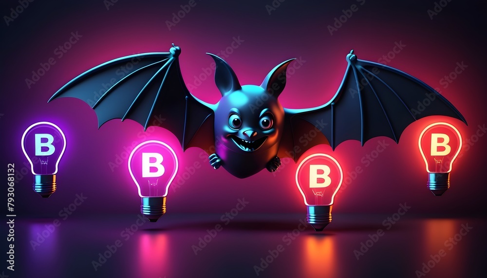 BAT - Business action theory acronym. Business concept background. 3D ...