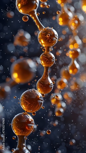 Captivating Crystalline Spheres of Thiazolidinedione Chemistry in Abstract Art photo