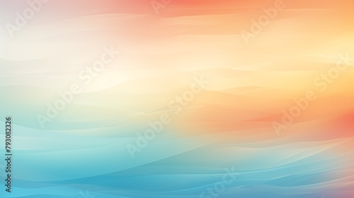 Soothing Abstract Gradient Waves in Pastel Colors for Artistic Background