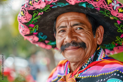 A Mexican man wearing a hat and smiling