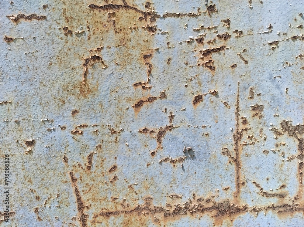 Fototapeta premium Rusty old metal texture. Abstract art picture.