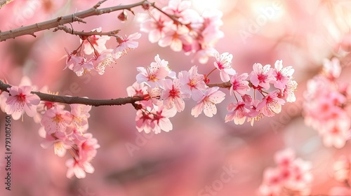 Check out this spring inspired postcard mockup featuring a beautiful cherry blossom branch and room for your own message © 2rogan