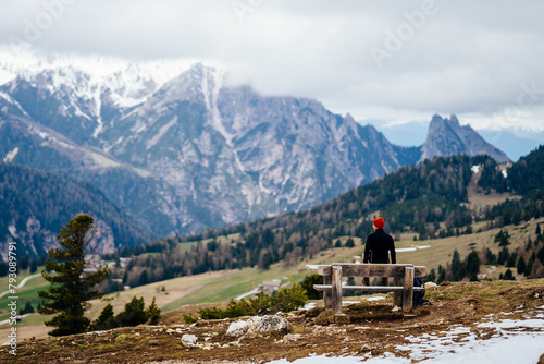 Exploring the mountain scapes of south tirol photo