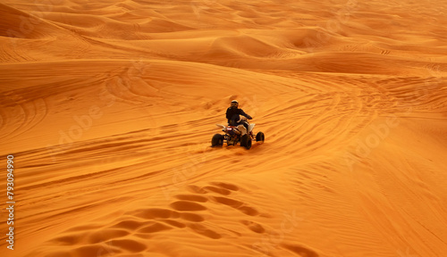 Photography Dubai desert safari in sunset light