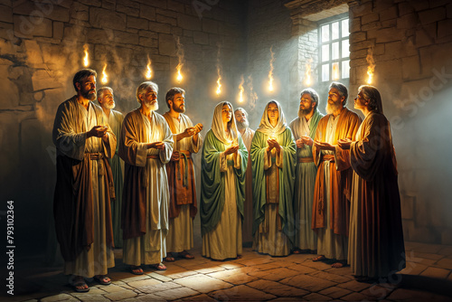 Pentecost Flames: Holy Spirit Descends - Acts of Apostles