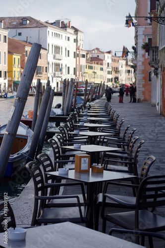 Terrasse de café à Venise, Italie