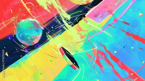 Fractured Reality: A Vibrant Glitch Abstract