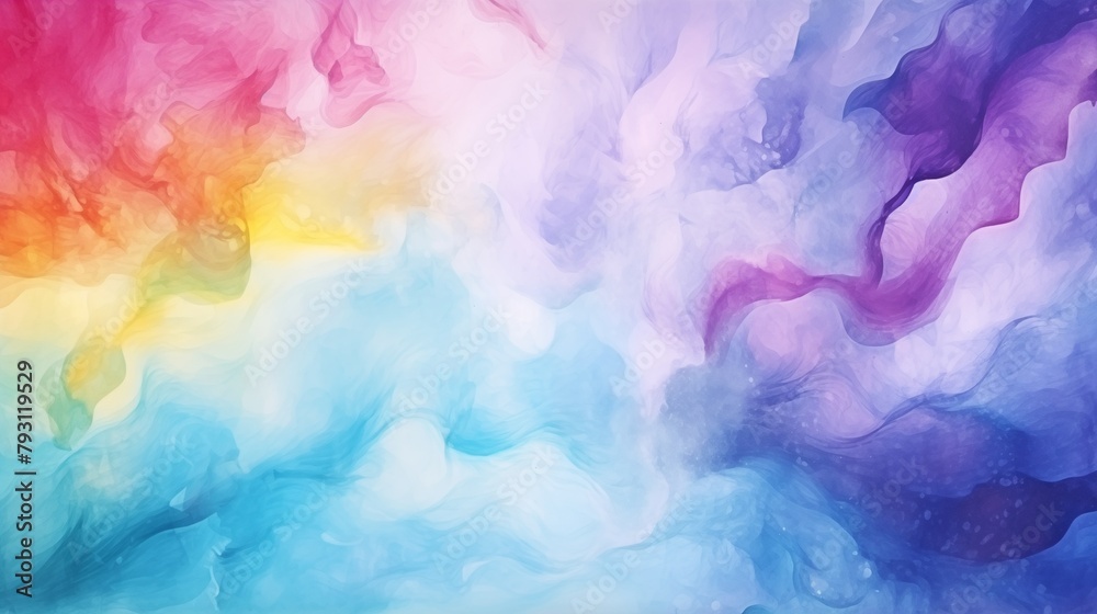 Colorful pastel watercolor background with vibrant gradient