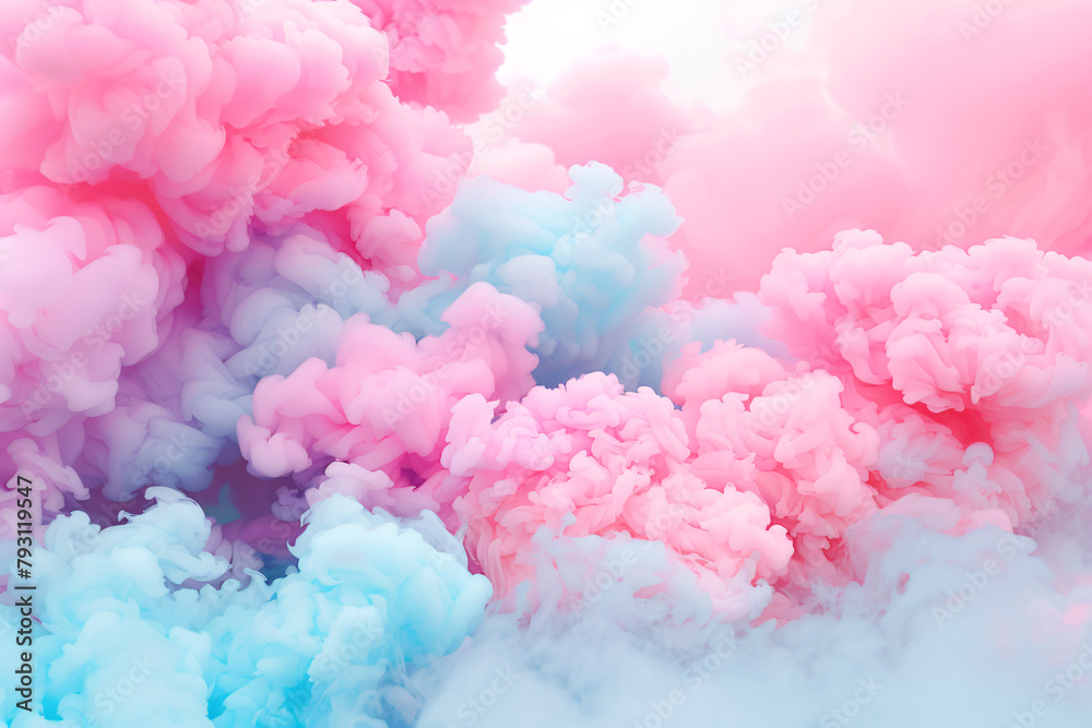 Abstract colorful smoke background.