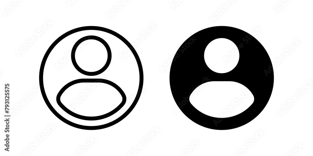 Profile icon set. flat illustration of vector icon Profile icon set. flat illustration of vector icon
