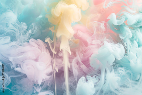 Abstract colorful smoke background.
