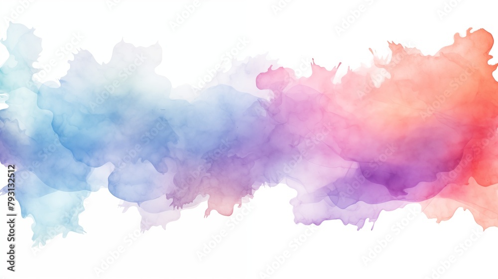 Colorful watercolor gradient background with a fluid abstract design