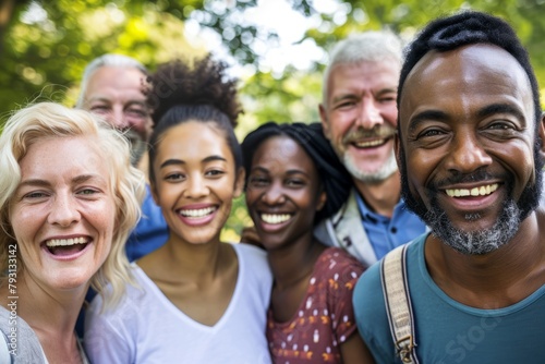Diverse Group of People Togetherness Friendship Smiling Happiness Portrait