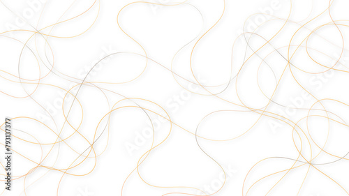 Random line pattern background. Decorative pattern with tangled curved lines. Random chaotic lines abstract geometric pattern vector background.	
