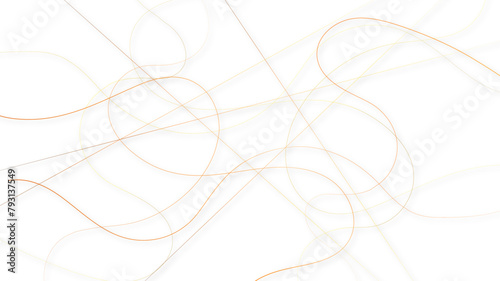 Colorful random pattern line stroke on a transparent background. Decorative golden pattern with tangled curved lines. Random chaotic lines abstract geometric pattern vector background.	

