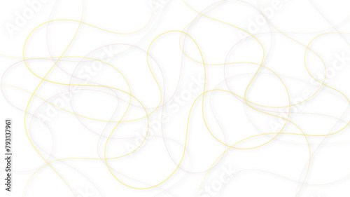 Random chaotic golden line for design element. Simple golden scribble lines backdrop minimal style background for website banner design.