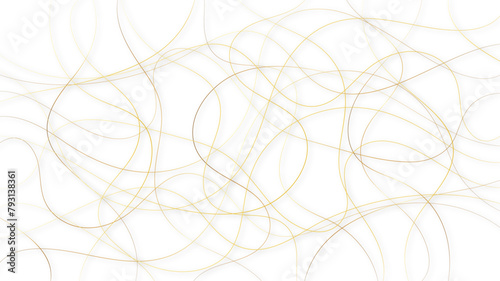 Random line pattern background. Decorative pattern with tangled curved lines. Random chaotic lines abstract geometric pattern vector background.	