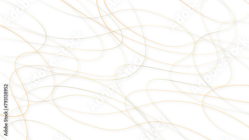 Colorful random pattern line stroke on a transparent background. Decorative golden pattern with tangled curved lines. Random chaotic lines abstract geometric pattern vector background.	
