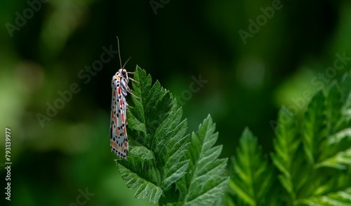 Utetheisa pulchella... The scarlet-spotted moth with the scientific name Utetheisa pulchella is a moth of the family Erebidae. Its beauty arouses admiration.