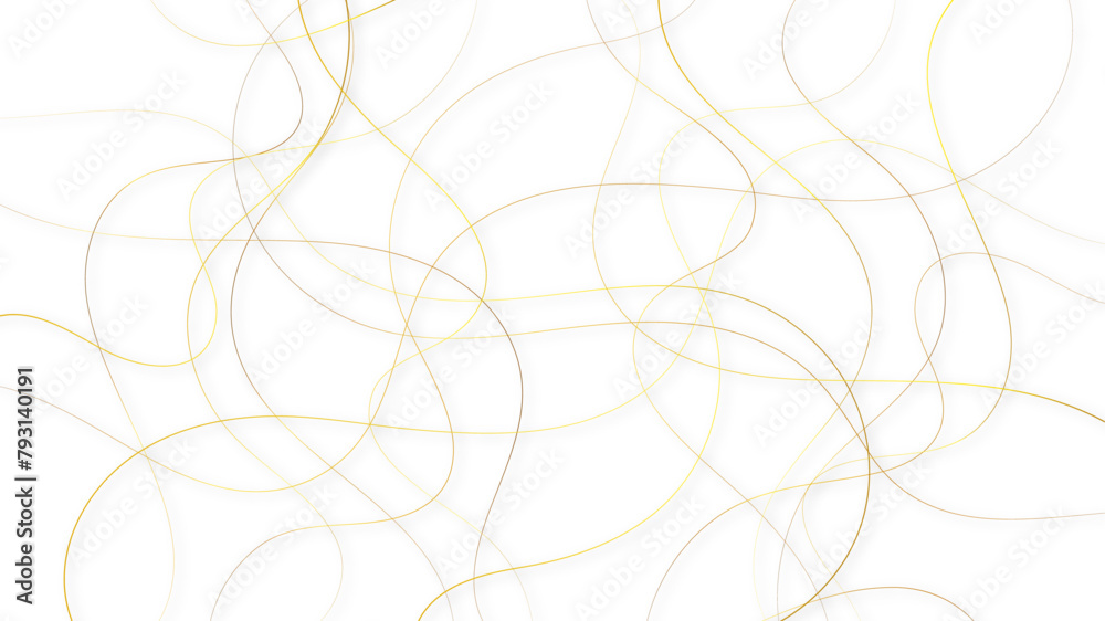 Colorful random pattern line stroke on a transparent background. Decorative golden pattern with tangled curved lines. Random chaotic lines abstract geometric pattern vector background. Colorful random pattern line stroke on a transparent background. Decorative golden pattern with tangled curved lines. Random chaotic lines abstract geometric pattern vector background.