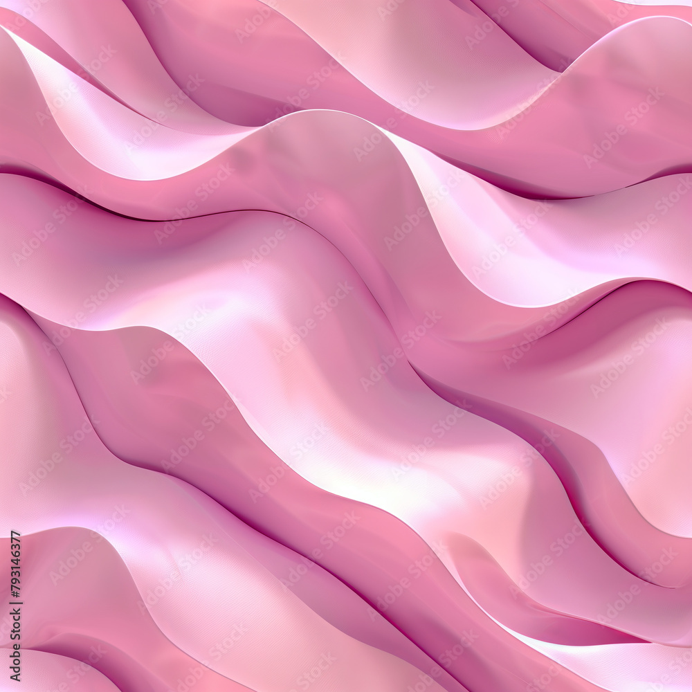 Abstract seamless pattern of 3d waves, in pink pastel colors, minimalistic, high tech style background for graphic design Abstract seamless pattern of 3d waves, in pink pastel colors, minimalistic, high tech style background for graphic design
