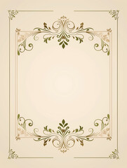 Ornate Vintage Frame on Elegant Background
