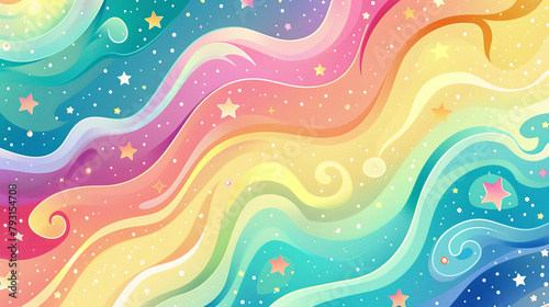 Abstract background with swirling shapes and colorful waves vector illustration. glitter pop background with colorful marble pattern.