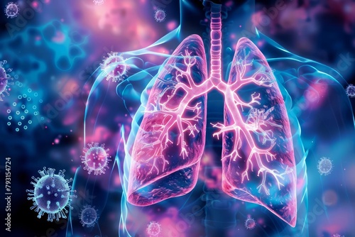 Studies on human lung anatomy and pathogen dynamics are pivotal in creating effective vaccines and treatments that prevent and combat respiratory infections, science concept photo
