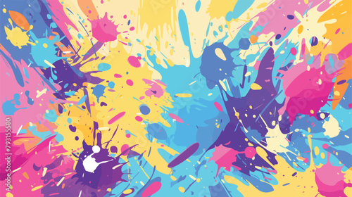 Vector abstract paint splat paint splashes color ba photo