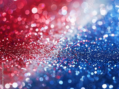 patriotic red white and blue glitter sparkle background for memorials, labor day 