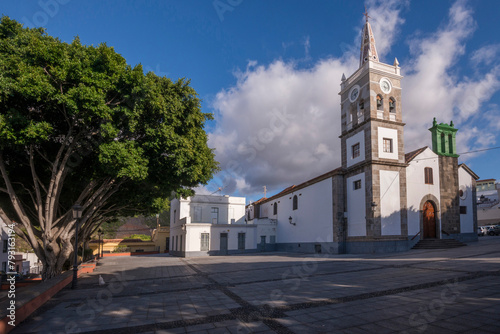  Iglesia de San Bartolomé en el pueblo de Tejina,  isla de Tenerife, Canarias photo