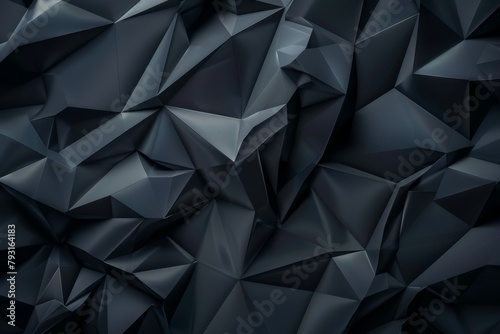   A tight shot of a black wallpaper adorned with numerous small triangles arranged densely in its center, along with a fewer number of smaller triangles situated in the wall's central photo