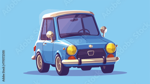 Vector Car Key Icon 2d flat cartoon vactor illustra