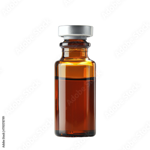 An isolated medical bottle with a signature area set against a transparent background perfect for adding text This image encapsulates the essence of pharmaceutical and chemical laboratory concept