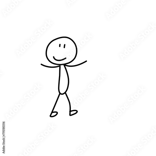 stick figures in different poses