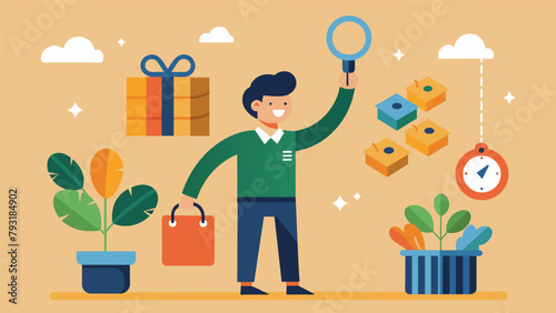 A small business owner using leftover materials from their products to create unique keychains and magnets to include as free gifts with