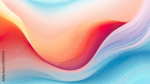 Gentle and soothing abstract image with flowing waves of pastel colors suggesting tranquility and softness with an artistic flair