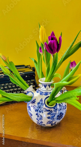still life with tulips