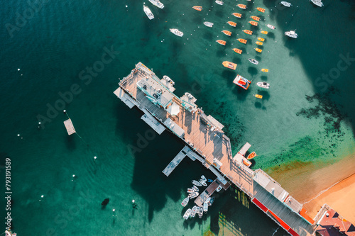 Colorful Bay and Pier
