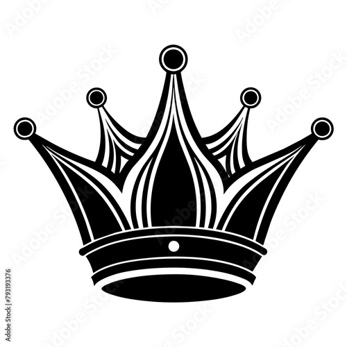 Crown Logo Silhouette Vector