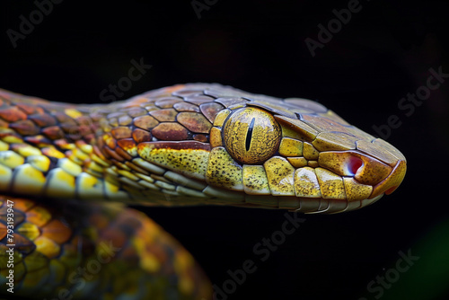 Ahaetulla fasciolata: cope snake from Ecuador photo
