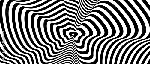 Fotografie Optical Art with Twist Striped