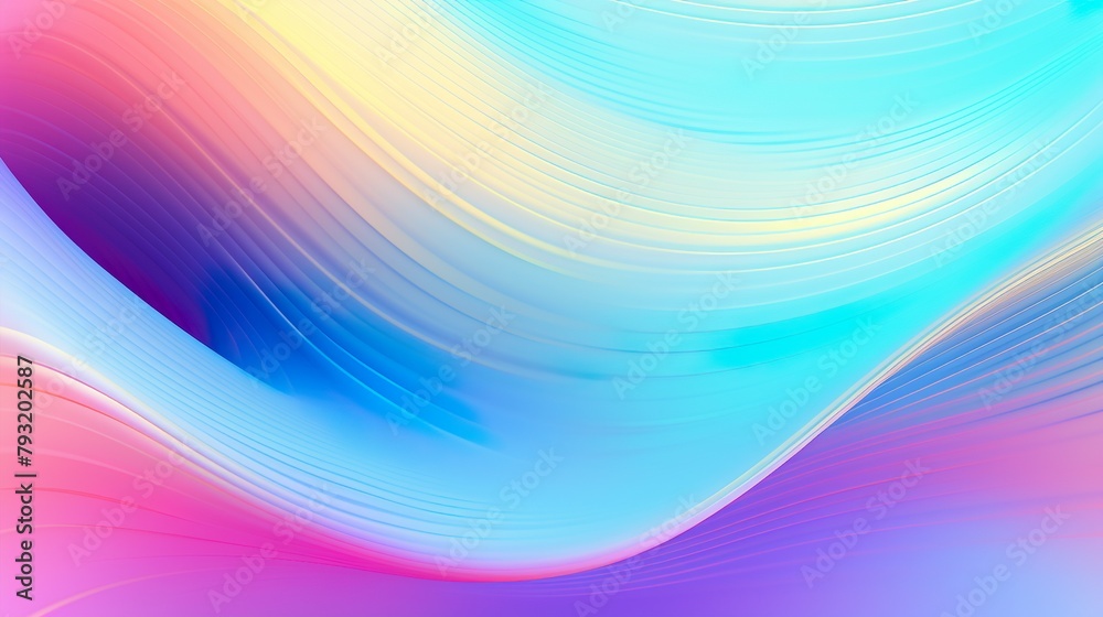 An abstract image featuring wavy patterns with cool and warm hues creating a sense of movement and rhythm