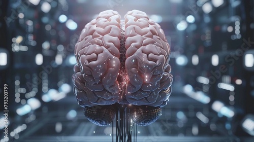 Brain in a modern laboratory