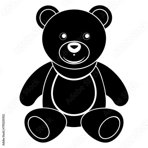 Teddy Bear Silhouette Vector