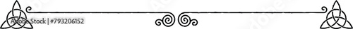 Elegant Header Footer - Viking Triquetra