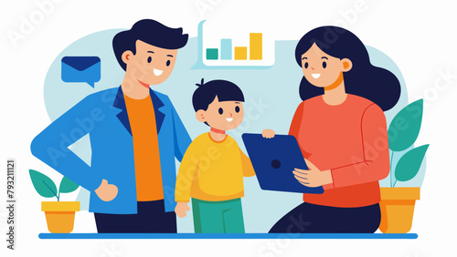 A couple visiting a financial advisor getting professional guidance on how to financially prepare for the new addition to their family.
