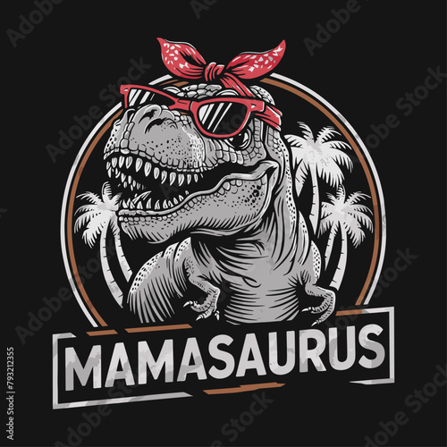 2024 mother day motherhood vector design, Mamasaurus