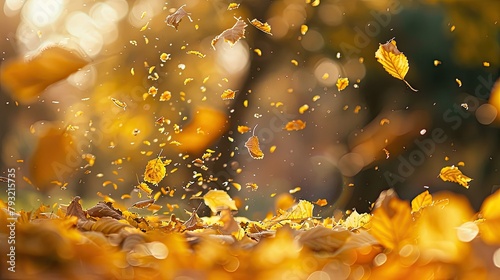 Golden leaves falling warm days a perfect time to embrace the beauty of autumn