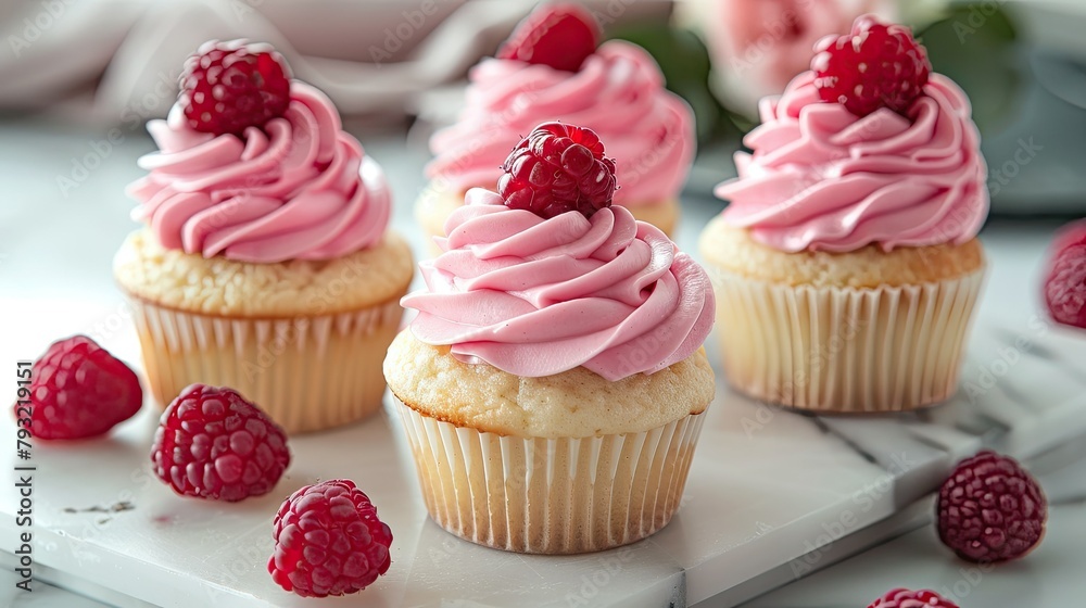 Celebrate Valentine s Day or a wedding with delightful vanilla cupcakes topped with a pretty pink raspberry frosting